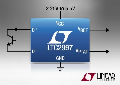 LTC2997 - convertitore temperatura-tensione per misurare i diodi remoti